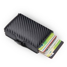 rfid blocking protection men id 신용 카드 홀더 지갑 가죽 금속 알루미늄 비즈니스 bank card case creditcard cardholder