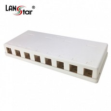 W무배 아웃렛 Blank box 8port 돌출형 랜자재 랜공사자재 // 통신자재 모듈라잭, 1개