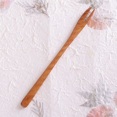 장미목 나무 포크 티포크 15cm, 1개