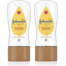 존슨즈베이비 오일 젤 시어 & 코코아 버터, 192ml, 2개