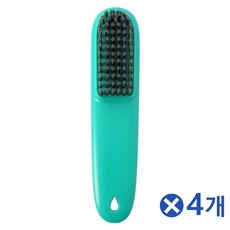 중국OEM 심플한 튼튼 브러쉬 운동화 세탁솔 그린x4개 신발솔 / (손빨래솔/다용도솔/청결한/손잡이세탁솔/빨래솔 추천), 1개