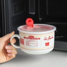 전자레인지 라면 그릇 용기 800ml 3color, 포터리 라면기 (블루), 1개