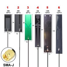 SMA 수 GPS 안테나 내장 FPC GPS 패시브 안테나 포지셔닝 PCB 자동차 내비게이션 듀얼 모드 패치 고이득 안테나 12cm 2 개, 6) No.5 PCB 100x21 12db, 6) No.5 PCB 100x21 12db