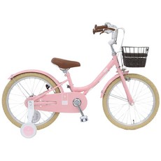 2023 삼천리자전거 하운드 시애틀 클래식 아동용 보조바퀴 자전거, 18인치, 완전조립, 핑크