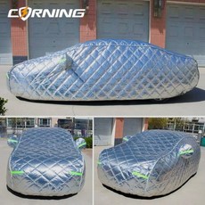  우박 방지 자동차 커버 차양 커버 야외 방수 고온 방지 자동차 보호대 차양 방설 자외선 먼지, 01 Silver, YM 