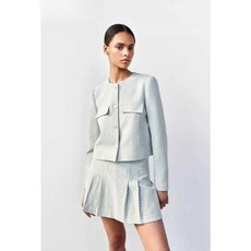 ZARA 여성점퍼 30대 40대 크롭 자켓 주름 스커트