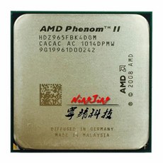AMD Phenom II X4 965 3.4 GHz 중고 쿼드 코어 CPU 프로세서 HDZ965FBK4DGM 소켓, 한개옵션0