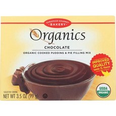 European Gourmet Bakery Organics Cooked Pudding & European Gourmet Bakery Organics 요리 푸딩 & 파이 필링 믹스, 396g, 1개