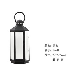 해외 형 유럽형 캔들 홀더 심플 아웃도어 유리 철제 착지 램프 키트-154996, 옵션03