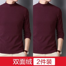 215번 양면 융모 남 래시가드 가을겨울 반폴라 도톰한 이너 폴라 기모 긴팔 티셔츠Z