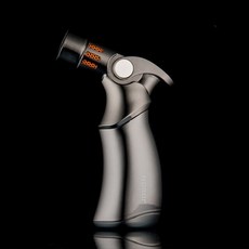 jobon windproof metal 네 스프레이 화염 제트 라이터 터보 토치 시가 야외 바베큐 부탄 가스 스프레이 건 주방 담배 라이터, 검은색, 1개