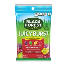 블랙 포레스트 쥬시 버스트 젤리 113g 12팩 믹스 프룻 Black Forest Juicy Burst Fruit Snacks