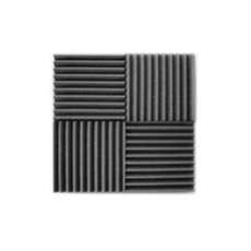 올폼 트라이앵글 방음 스펀지 0.4m x 0.4m x 4cm, BLACK COLOR, 16개