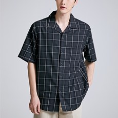 스파오 썸머 체크 반팔 셔츠 SPYCB26C42-T