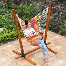 야외흔들의자2인용/3인용 펜션/베란다/정원용흔들의자/캐노피/, 1인 해먹