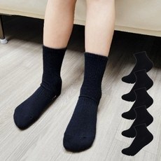 페이퍼플레인 아동용 편안한 중목 스포츠 키즈 양말 5족 1세트