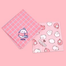 [몰랑이] 손수건 귀여운 심플한 도트 패턴