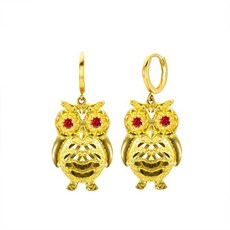 24k부엉이귀걸이