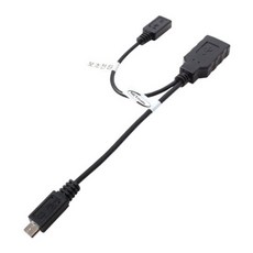 [강원전자] 스마트폰 USB OTG 케이블(보조전원) 0.17M [NM-OTG01P], 1개