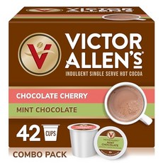 Victor Allen 밀크 초콜릿 핫 코코아 Keurig 1인용 컵, 없음