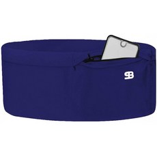 Stashbandz Unisex Running Belt 허리 팩 인슐린 펌프 벨트 여행용 머니 벨트 패니 팩 및 3개의 대형 보안 포켓과 지퍼 파, 단일옵션