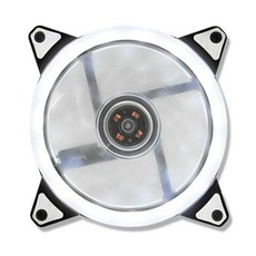 [유커머스] UC-CP115 화이트 LED 120mm 컴퓨터 쿨링팬 PC 케이스 튜닝 냉각 쿨러 [시스템쿨러/120mm]
