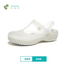 알렉사청젤리슈즈 장마 젤리슈즈 비오는날 샌들 구두 쪼리 크리스탈 간호사 구멍 신발 여성 여름 부드러운 밑창 비치 신발 미끄럼 방지 두꺼운 밑창 임산부 슬리퍼 비 신발 샌들 젤리 신발