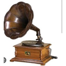 앤티크 빈티지 HMV 축음기 레코드 플레이어 오리지널 작업 중인 새로운 조각 디자인 노래 25 바늘 무료