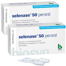 비오신 셀레나제 퍼오랄 50 엠플 1mlx50 3박스 셀레늄, 2개, 1ml
