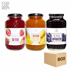 초록원 블루베리잼4 +딸기잼4 +파인애플망고잼4 (1박스)