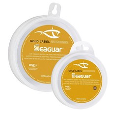 Seaguar Gold Label 100% 플루오로카본 낚싯줄 9.1kg(20파운드) 파손 강도 45.7m(50야드) 투명 - 20GL50