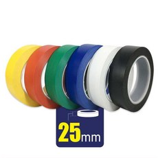 주의표시 5cm x30m 노란색 바닥라인 테이프 위치표시 페인트마스킹 먹테이프 이동경로안내, 백색, 1개
