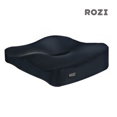 ROZI 바른체형 방석 - 자세교정 / 바른자세 / 편한 방석 / 학생 선물, 블랙