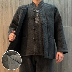 40년 전통의 온고지신 생활한복 겨울용 누비 3피스 (량한복)