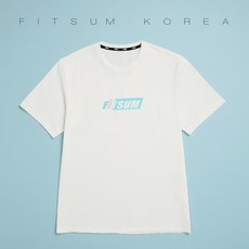 핏섬 Fitsum T23FW1401 (CR) 남여공용 반팔티 코튼라이크 배드민턴 복 탁구 스쿼시 테니스의류