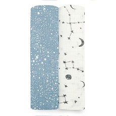 EOM Aden by aden anais Silky Soft Swaddle Baby Blanket 100 % Cotton Bamboo Mus - E0279082YK3VL13, 기본