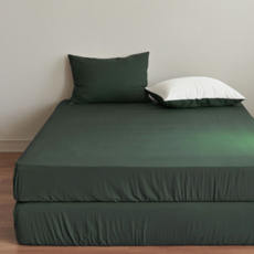 딥그린매트리스커버