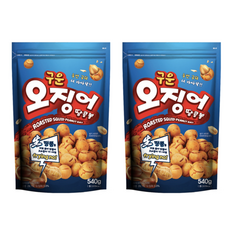 두번 구워 더 바삭한 우농 구운 오징어 땅콩볼 540g 2개