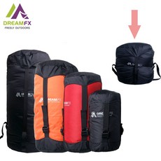 드림FX 침낭 압축색 보관 주머니 백패킹 다운 캠핑용 압축팩, 빨간색, XL
