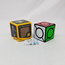 에일리언 큐브 SixSpotSkewbCube 이형사선 큐브 중국어 및 영어 튜토리얼, 스퀘어 큐브 (블랙)