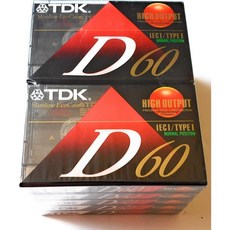 TDK D60 60분 오디오테이프 10팩
