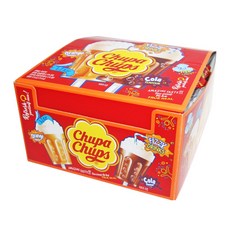 300 츄파춥스 피즈 캔디 BOX(45) 맛있는 맥주 모양 달콤한 추억 간식 군것질 사탕 막대, 1개