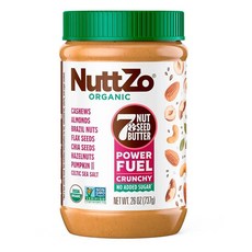 Nuttzo NuttZo 오가닉 Power Fuel 바삭한 너트 버터 | 견과류 및 씨앗 26oz, Nuttzo NuttZo 오가닉 Power Fuel 바, 340g, 1개