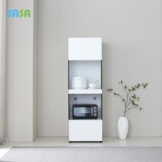 사사 사사가구 리시오 600 E0 비스포크 밥솥 다용도 2단주방수납장 홈카페 장식장, 모닝블루:바이올렛