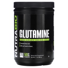 NutraBio 글루타민 500g(1.1lb), 500g, 1개