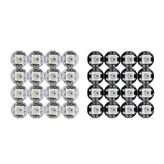 RGB LED 칩 WS2812B WS2812 스트립 패널 투광 조명 내장 IC 블랙/화이트 PCB 직경 9.5mm DC5V 5050SMD 10-1