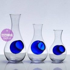 유리 도쿠리 술병 히야또 사케병, 블루홀 유리 사케병 중(500ml), 블루홀 유리 사케병 중(500ml)