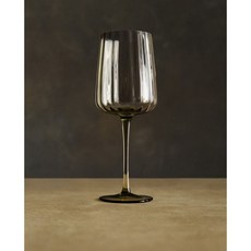 자라홈 라인 디테일 유리잔 40209409500, 22 x 7 x 7.5 cm, 그린