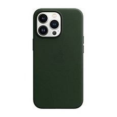 해외 PROD2490000104 Apple iPhone 13 Pro Leather Case with MagSafe - Sequoia Green