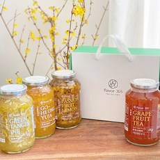 [플레이버365] 수제과일청 선물세트 자몽차1kg + 제주 청귤차1kg, 1개